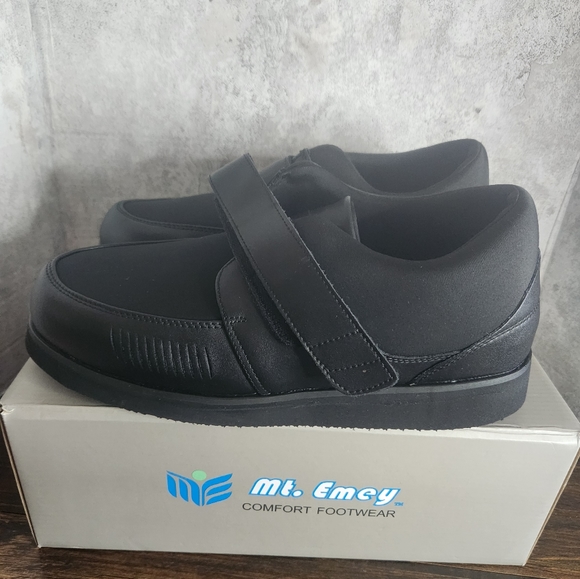 MT. EMEY MENS Bunion Edema shoes with strap size 12/4E, black , style 72… - Picture 6 of 9